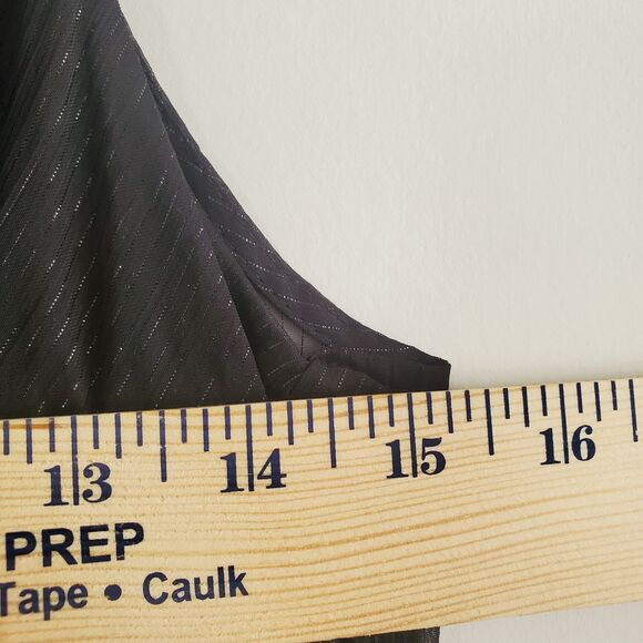 **NOT FOR SALE** Market Dress 10 Black Pleated Midi Lurex Sheer Coquette Fairy - Picture 10 of 15